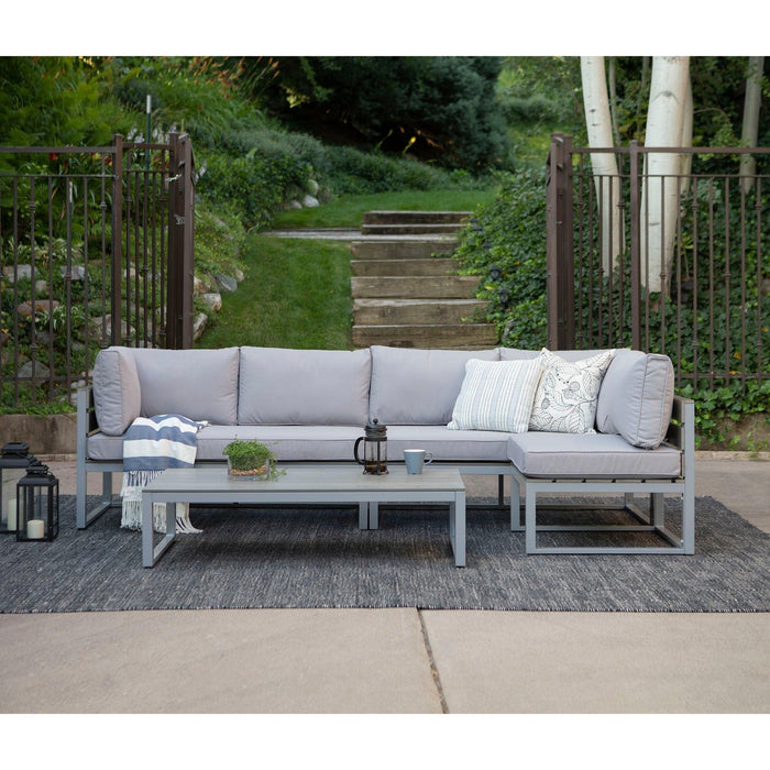 4-Piece Jane Outdoor Patio Conversation Set with Cushions - Luxio