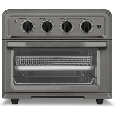 Cuisinart TOA-60BKS Convection AirFryer Toaster Oven, Premium 1800-Watt Oven with 7-in-1 Functions and Wide Temperature Range, Large Capacity AirFryer with 60-Minute Timer/Auto-Off, Black Stainless - Luxio