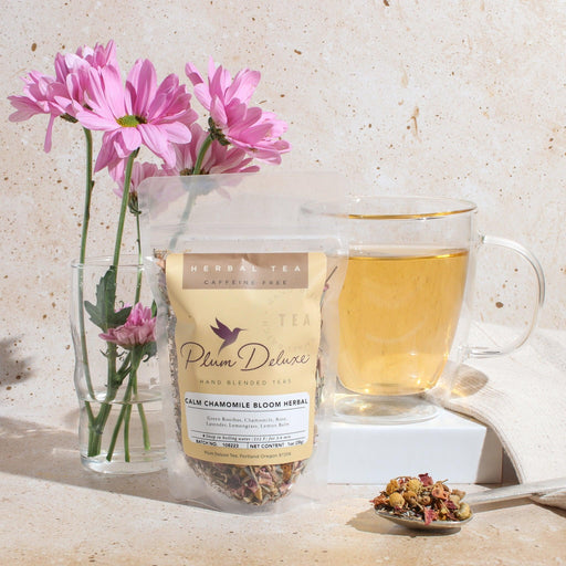 Calm Chamomile Bloom Herbal Tea (Rose - Lavender) - Luxio