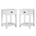 Country Nightstand / Side Table Set of 2 - Luxio