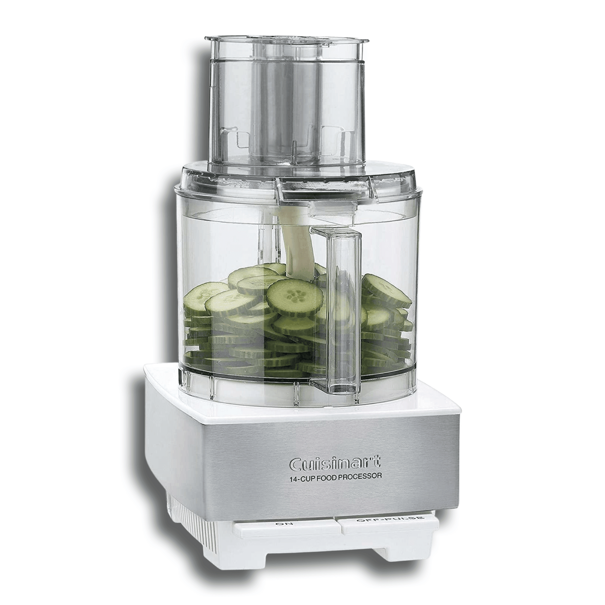 Cuisinart Food Processor, 14 Cup, Stainless Steel, White