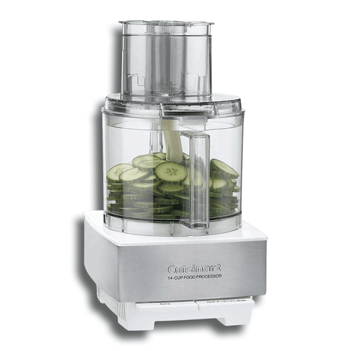 Cuisinart Food Processor, 14 Cup, Stainless Steel, White - Luxio