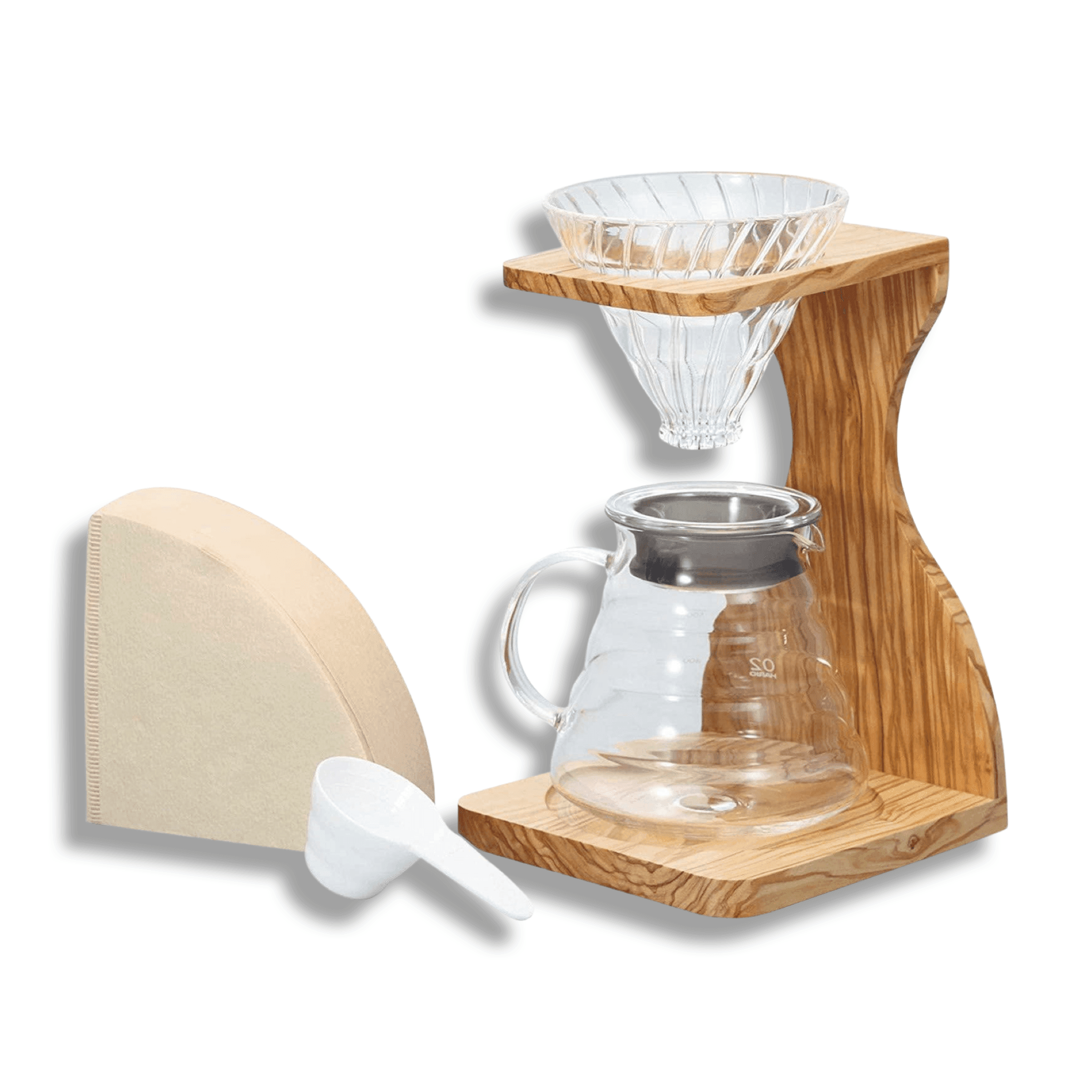  Hario Olivewood Manual Coffee Grinder, Brown : Home