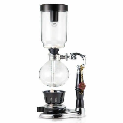  Japanese Style Siphon Coffee Maker Tea Siphon Pot Vacuum  Coffeemaker Glass Type Coffee Machine Filter 3Cup: Home & Kitchen