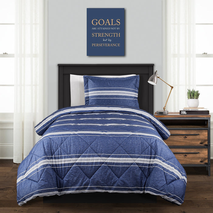 Marlton Stripe Comforter Set Back To Campus Dorm Room Bedding