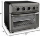 Cuisinart TOA-60BKS Convection AirFryer Toaster Oven, Premium 1800-Watt Oven with 7-in-1 Functions and Wide Temperature Range, Large Capacity AirFryer with 60-Minute Timer/Auto-Off, Black Stainless - Luxio