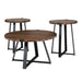 3 Piece Metal Wrap Coffee & Side Table Group - Luxio