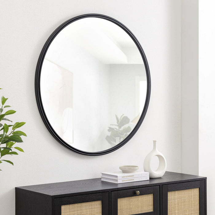 36" Double Ribbed Frame Mirror - Luxio