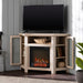 48" Wood Corner Fireplace TV Stand - Luxio