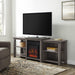 70" Tiered Top Open Shelf Fireplace TV Stand - Luxio