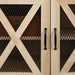 Abilene 58" 2 Door Industrial Farmhouse TV Stand - Luxio