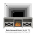 Abilene 70" Rustic Farmhouse Fireplace TV Stand - Luxio