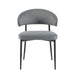 Alexis Modern Curved Back Upholstered Dining Chair, set of 2 - Luxio