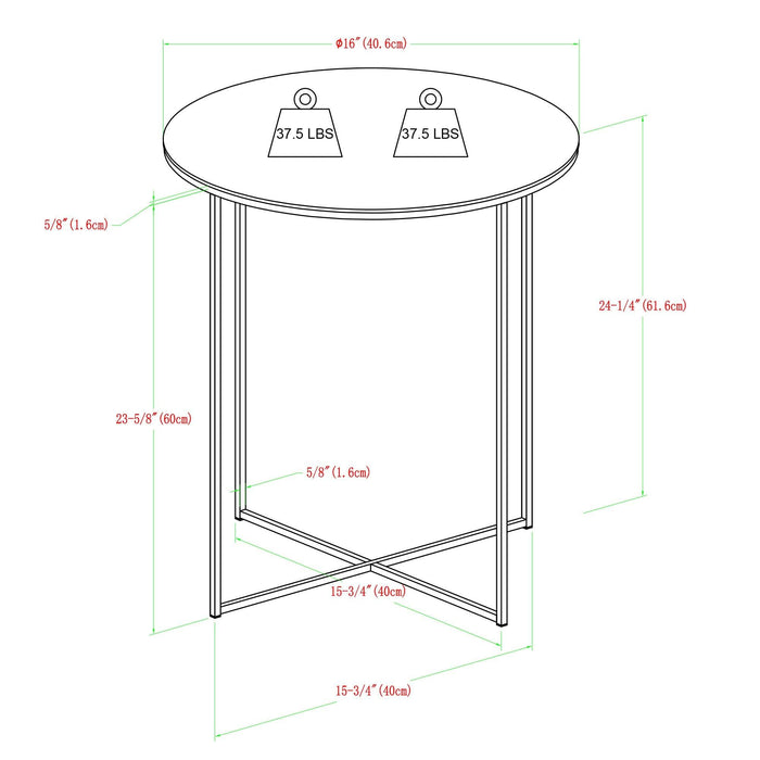 Alissa Side Table Set of 2 - Luxio