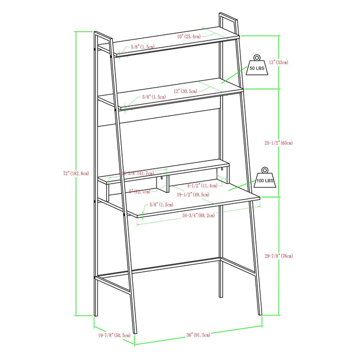Arlo Ladder Desk - Luxio