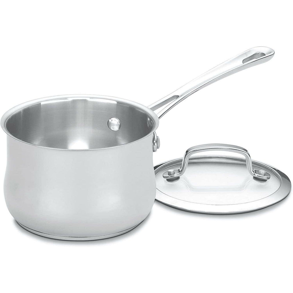 French Classic Tri-Ply Stainless Cookware 3 Piece Double Boiler Set