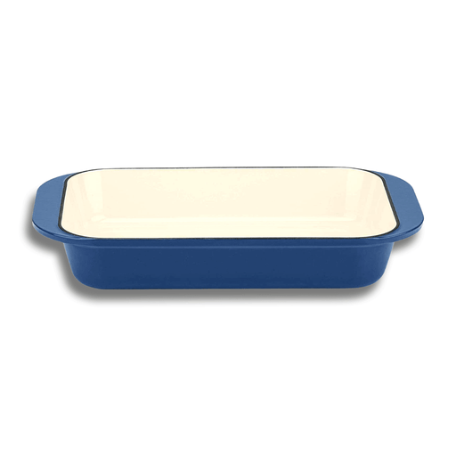 Cuisinart CI1136-24BG Cast Iron Roasting/Lasagna Pan, 14, Enameled Provencial Blue
