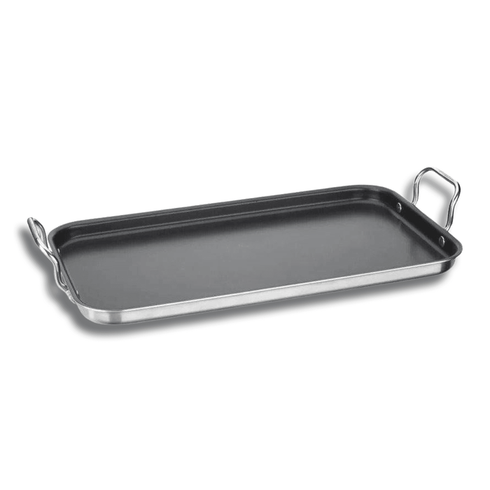 Cuisinart Double Burner Griddle, 10" x 18", Stainless Steel - Luxio