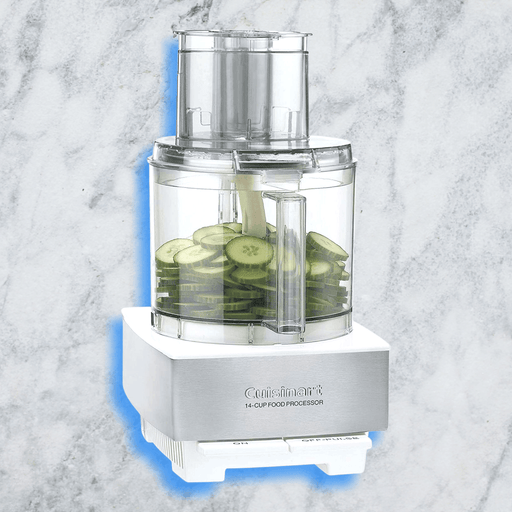 Cuisinart Food Processor, 14 Cup, Stainless Steel, White - Luxio