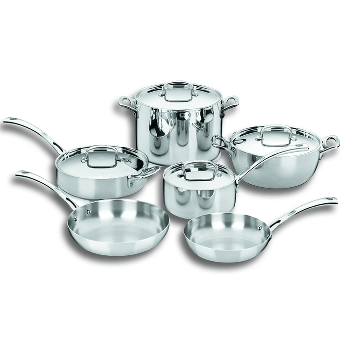10-Piece Tri-Ply Stainless French Classic Cookware Set (FCT-10)