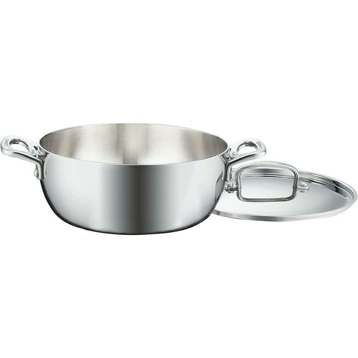 Cuisinart French Classic Tri-Ply Stainless 4-1/2-Quart Dutch Oven with Cover - Luxio