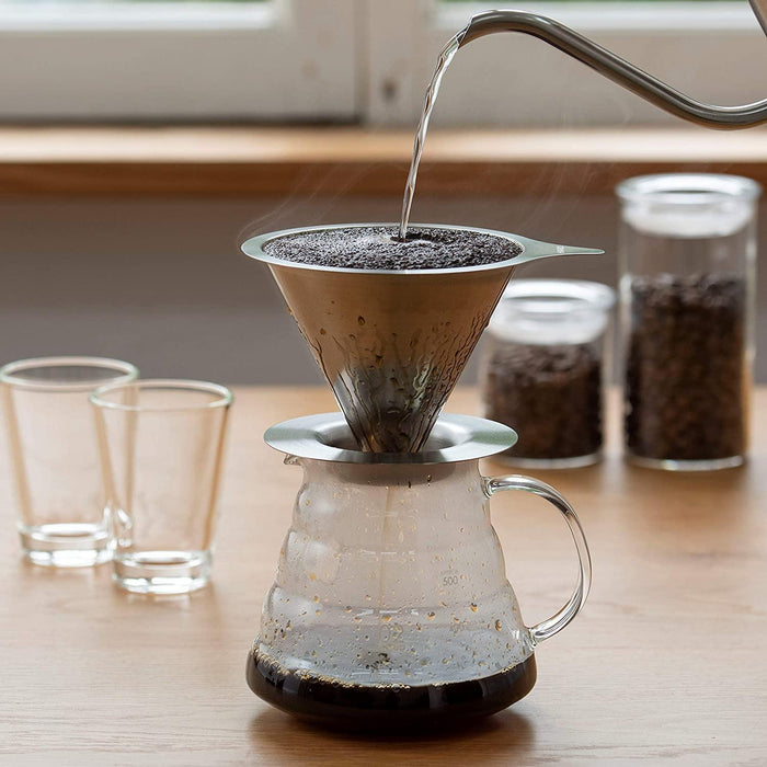 Hario_Double_Mesh_Metal_Dripper_size_02_Silver_pour_over_kettle
