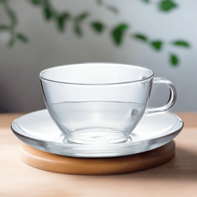 HARIO HEATPROOF TEA CUP & SAUCER - Luxio