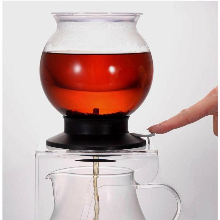 Hario TDR-80B Glass Tea Dripper, 800ml (27-ounce), Clear - Luxio