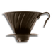 Hario VDM-02-MB Coffee Dripper, Metal, Black, Small - Luxio