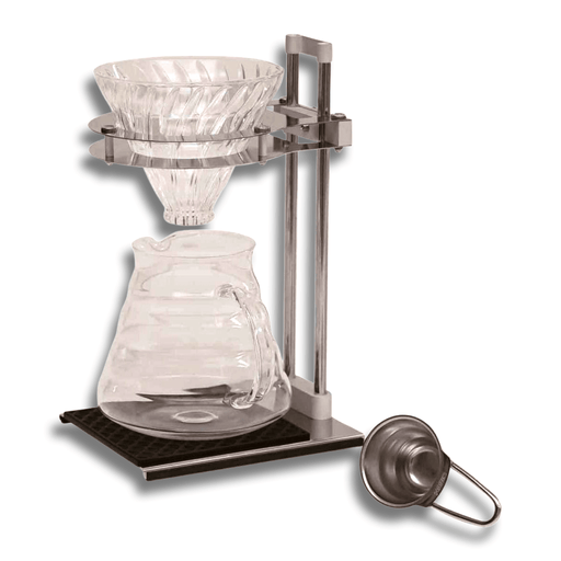 HARIO VPOS-1506-SV Pour Over Stand Set, One size, Silver - Luxio