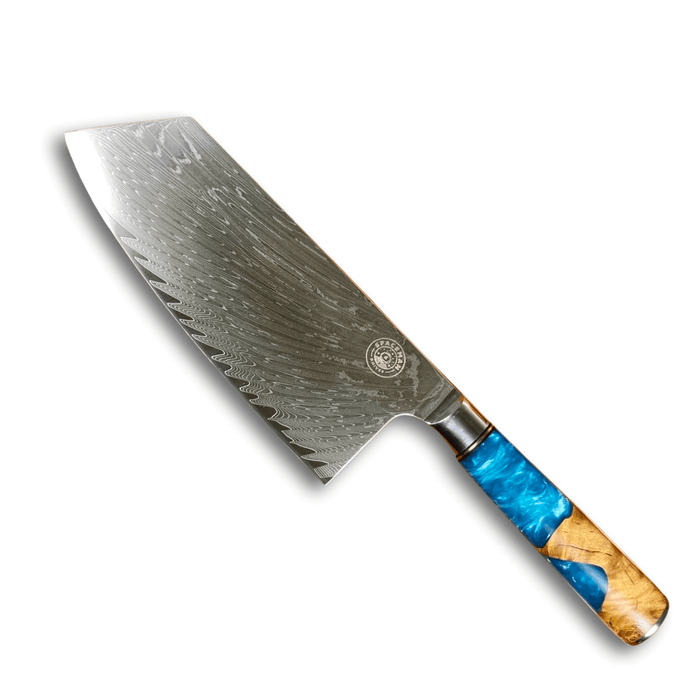 Spaceman Knives - Constellation Series - Cleaver - Damascus Steel - Luxio